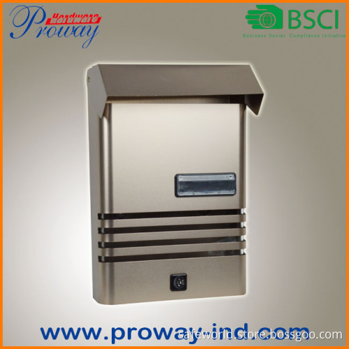 new design wall mounted cast aluminum mailbox